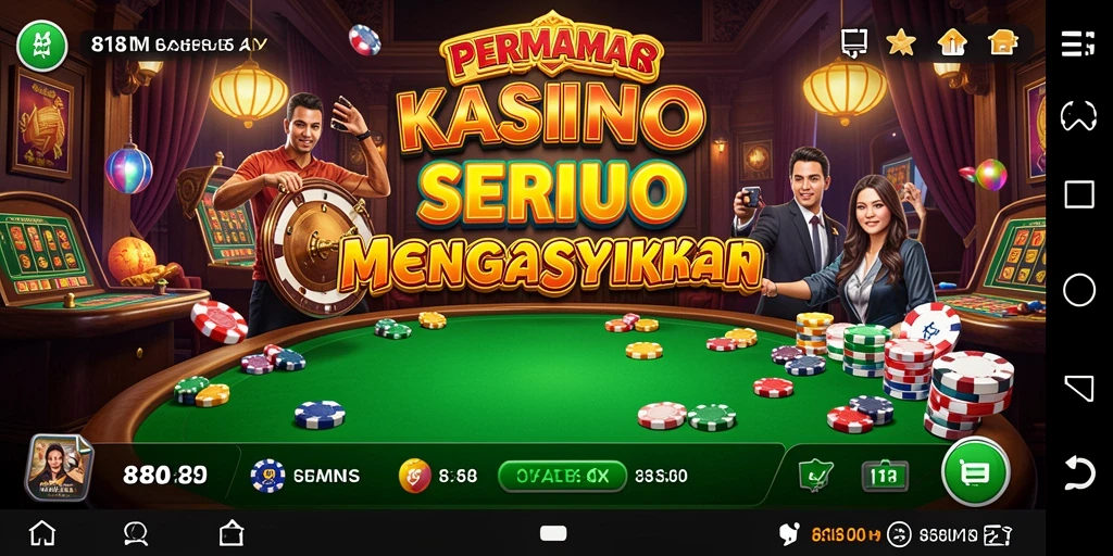 Tampilan gameplay Kasino yang menarik dan mengasyikkan