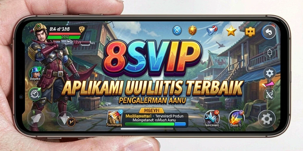 Tampilan antarmuka utama 8SVIP yang menampilkan fitur Utility.