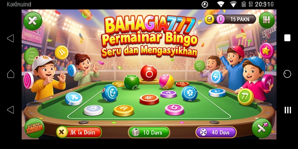 Gameplay menarik BAHAGIA777 dengan berbagai variasi Bingo.