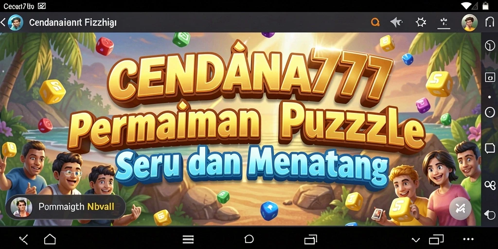 Screenshot gameplay CENDANA777 menampilkan tantangan puzzle yang menarik.