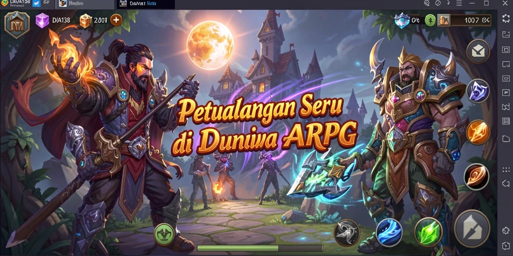 Tangkapan layar dari gameplay seru DAYA138 di dunia ARPG.