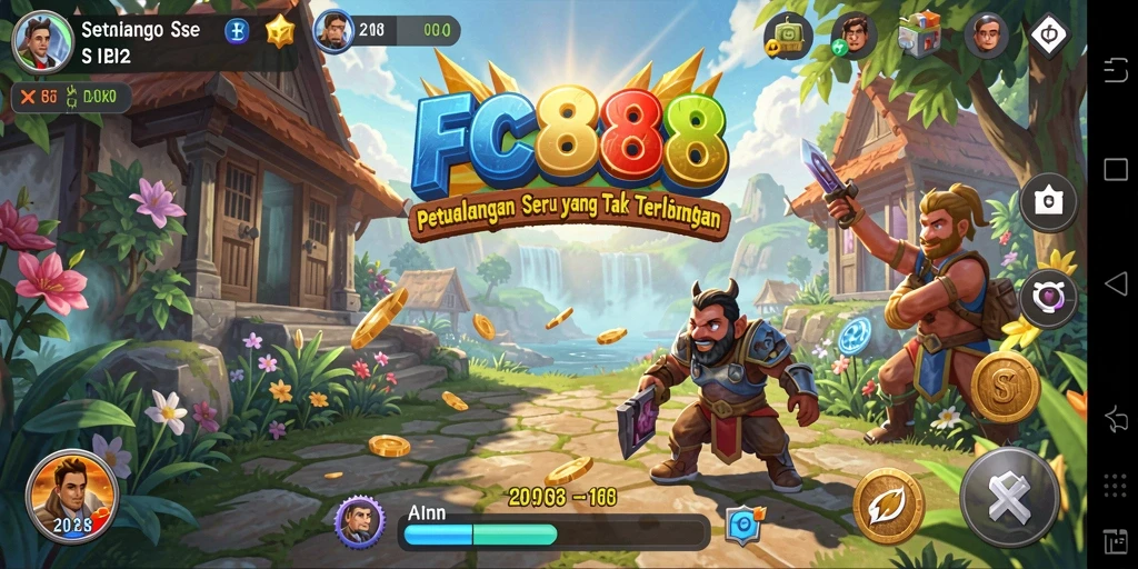 Tampilan gameplay menakjubkan dari petualangan dalam FC888.