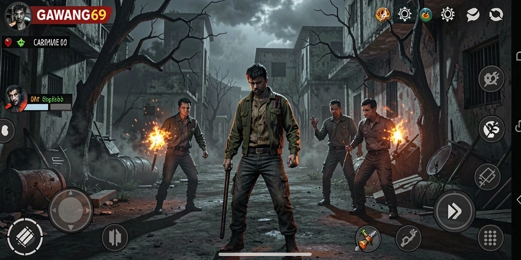Screenshot GAWANG69 menampilkan momen menegangkan dalam gameplay Horror.