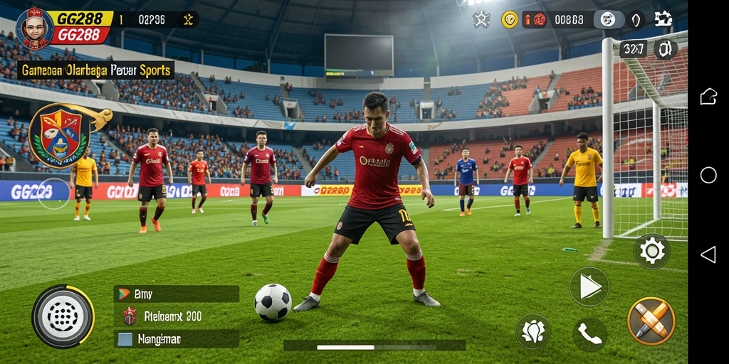 Screenshot utama GG288 menampilkan gameplay intens dan interaktif dari berbagai cabang olahraga.