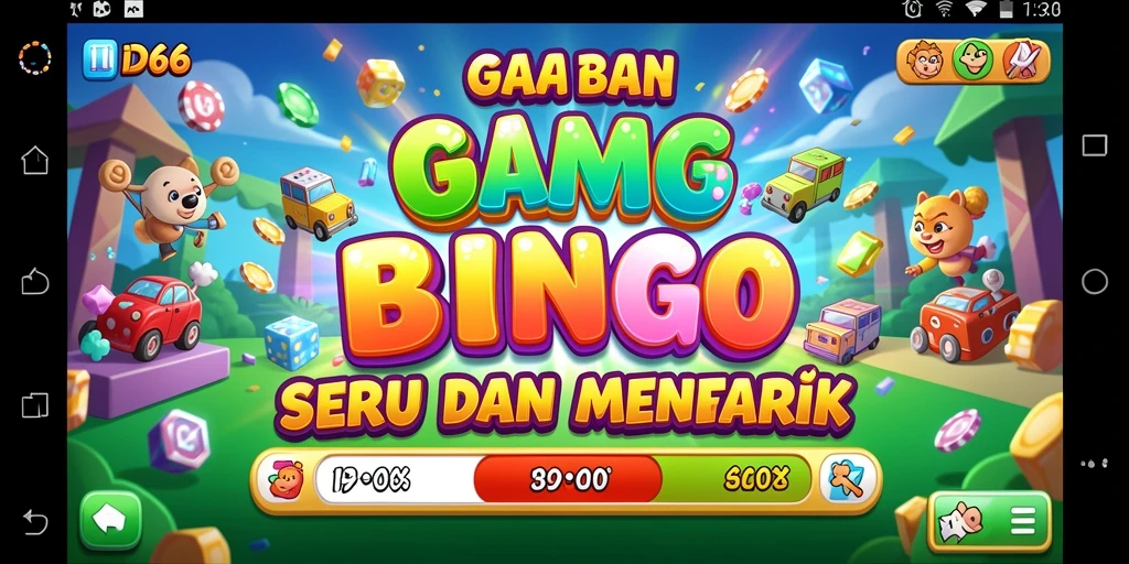 Screenshot ID66 menampilkan antarmuka permainan Bingo yang menarik.