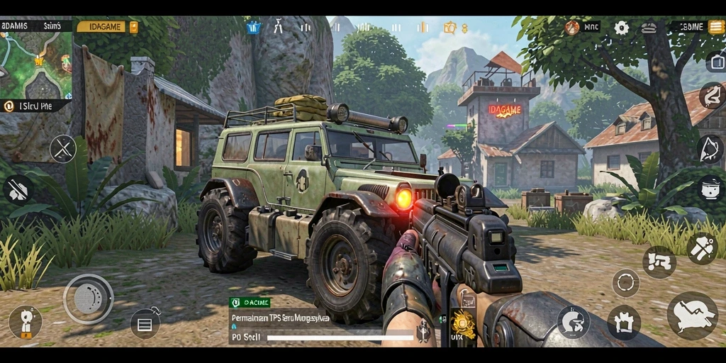 Gameplay seru dalam pertempuran TPS yang mendebarkan.