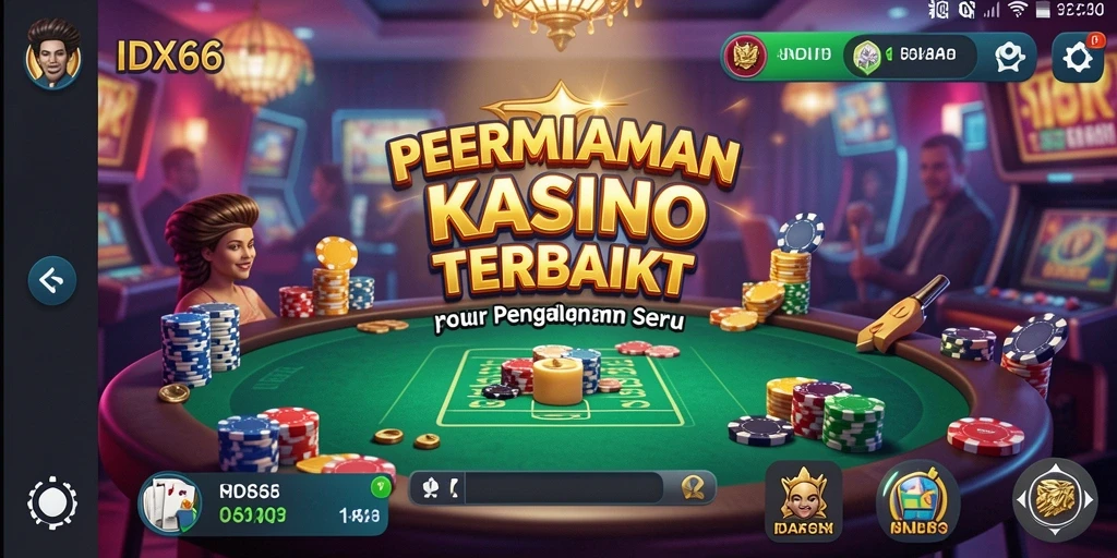Tampilan gameplay menarik pada IDX66 dengan berbagai pilihan permainan Kasino.