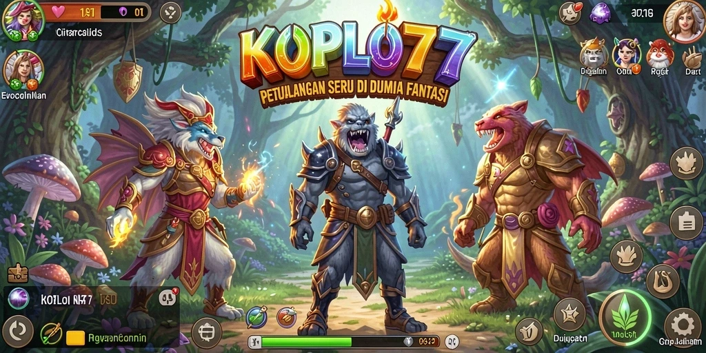 Tampilan screenshot KOPLO77 saat menjelajahi dunia petualangan.