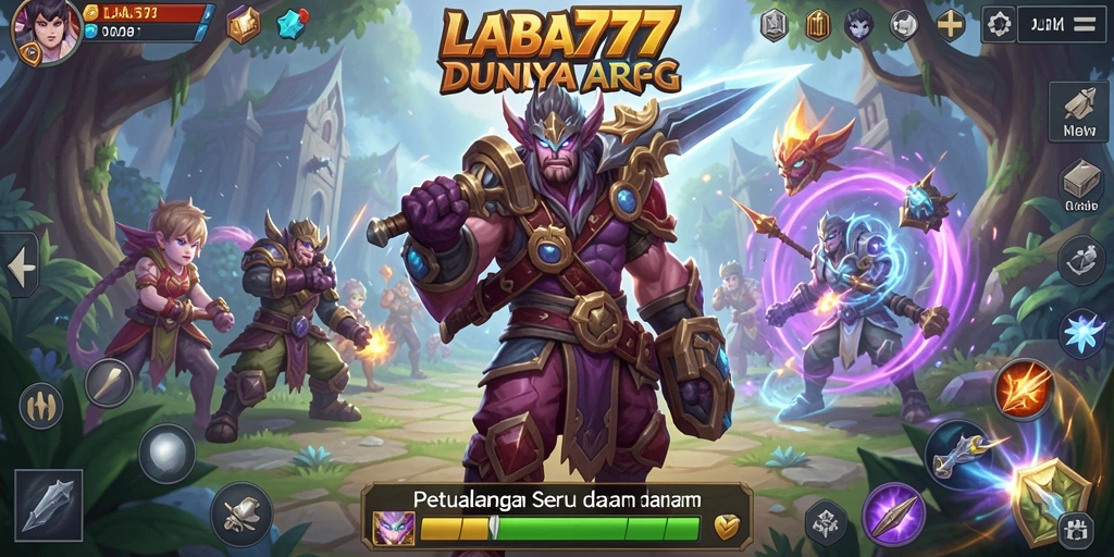 Screenshot gameplay LABA777 yang menunjukkan pertempuran seru dalam dunia ARPG.