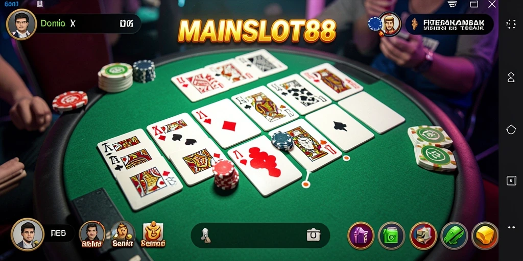 Gameplay seru di MAINSLOT88 yang menampilkan permainan Domino.