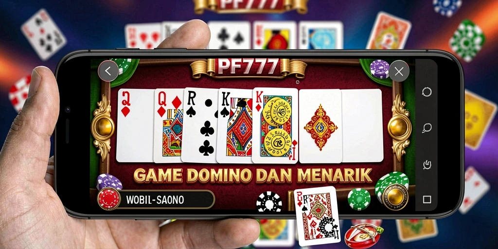 Tampilan gameplay PF777 dengan aksi domino yang seru.