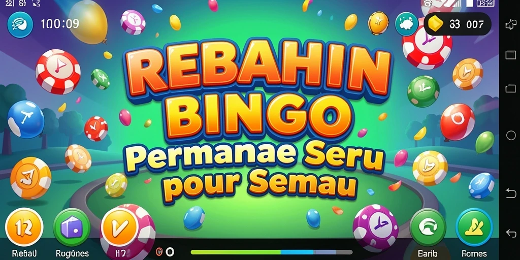 Tampilan gameplay seru dari aplikasi Bingo REBAHIN.