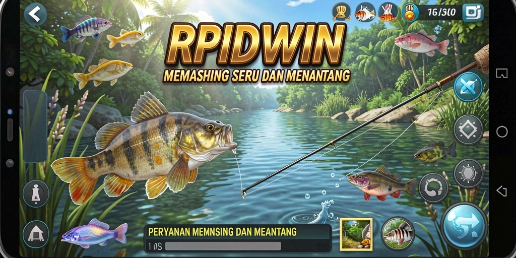 Tangkapan ikan besar di gameplay RPIDWIN yang seru.