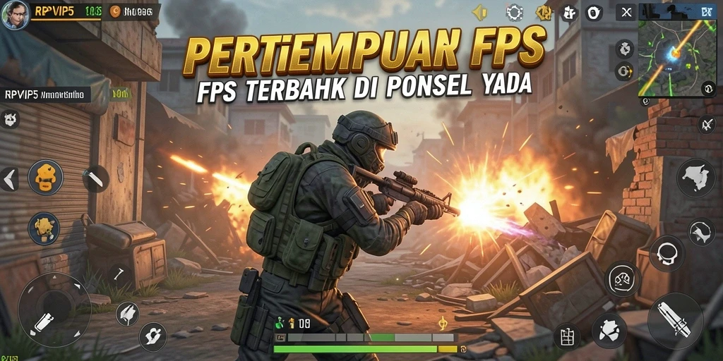 Gameplay RPVIP5 yang menegangkan dengan aksi tembak-menembak seru.