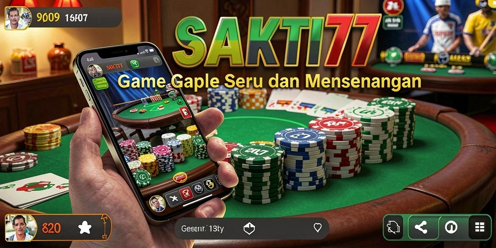 Tampilan gameplay Gaple yang seru dan interaktif.