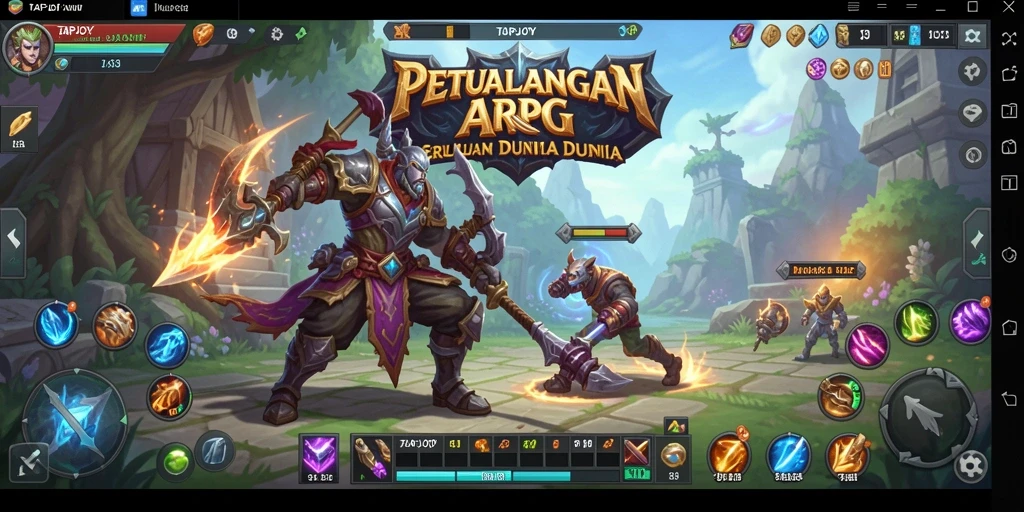 Tampilan gameplay TAPJOY yang menegangkan dan penuh aksi.