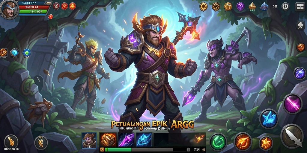Screenshot yang menampilkan aksi epik dalam gameplay ARPG.